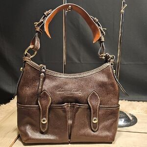 Dooney & Bourke Dark Brown Leather Shoulder Bag